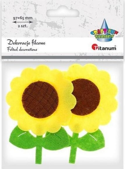 Titanum Felt floarea soarelui 3D 2 buc