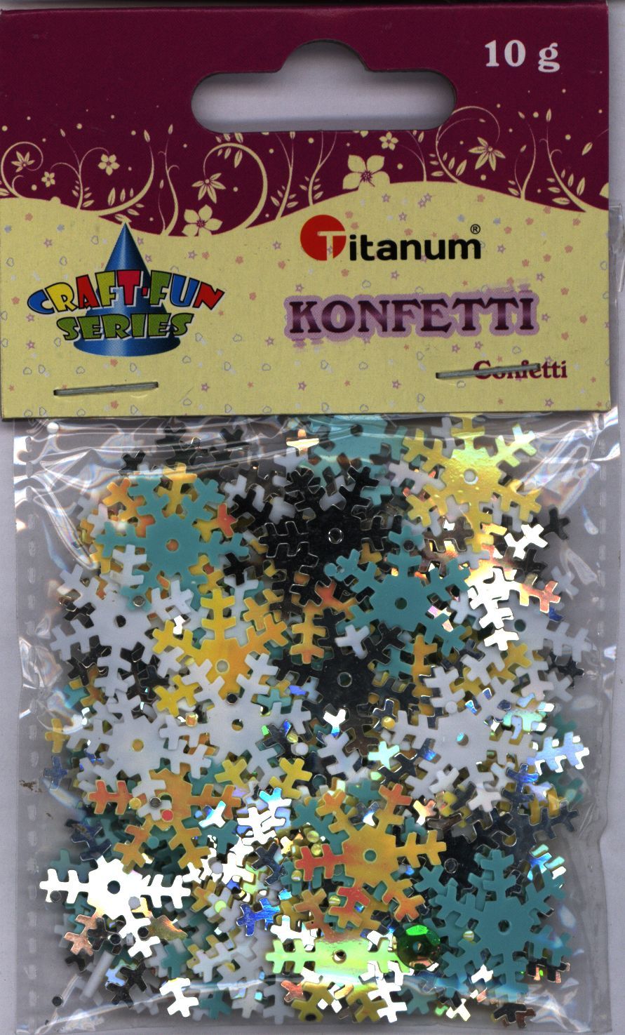 Confetti din fulgi de nea de titan 10g