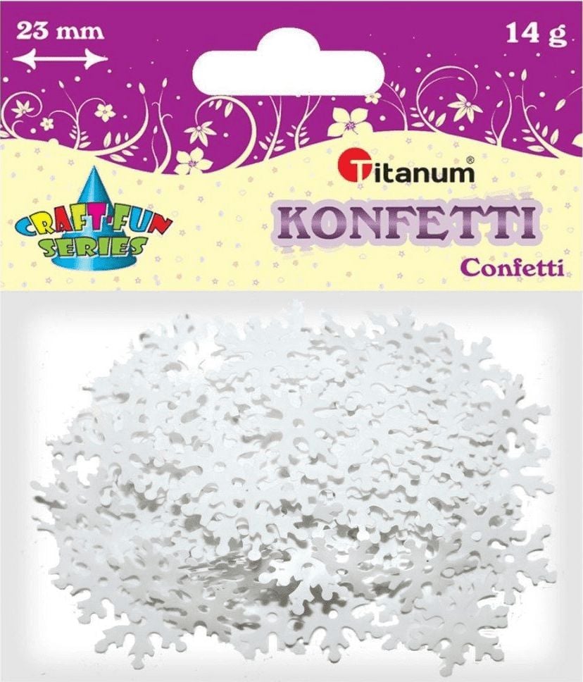 Fulgi de nea confetti de titan 14g