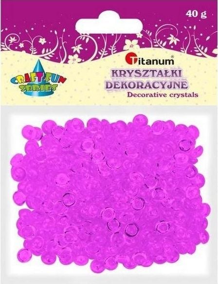 Titanum Mărgele din plastic jumătate de minge violet 40g