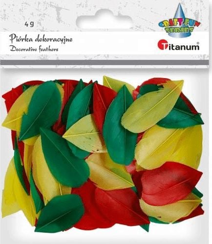 Fulgi Titanum Feathers 4g roșu, verde, galben