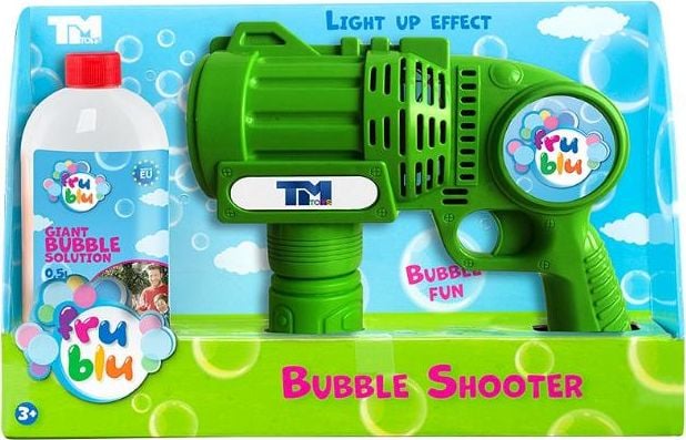 Set baloane de sapun Fru Blu - Bubble shooter, cu solutie baloane 500 ml