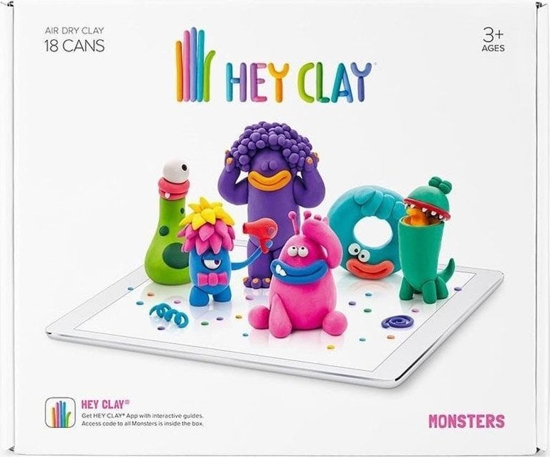 Tm Toys Hey Clay - Monștri de masă din plastic HCLSE004