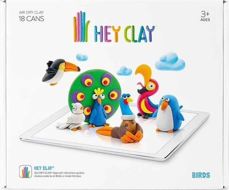 Tm Toys Hey Clay - Masa de plastic Păsări HCLSE003