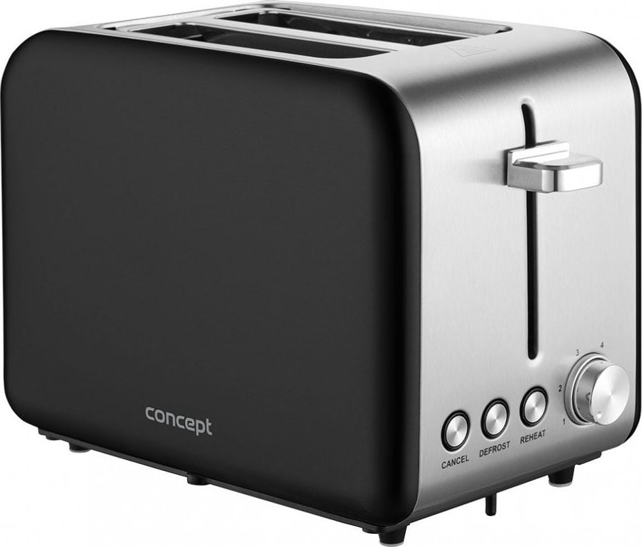 Prajitoare - Toaster Concept TE2052 Toaster BLACK otel inoxidabil