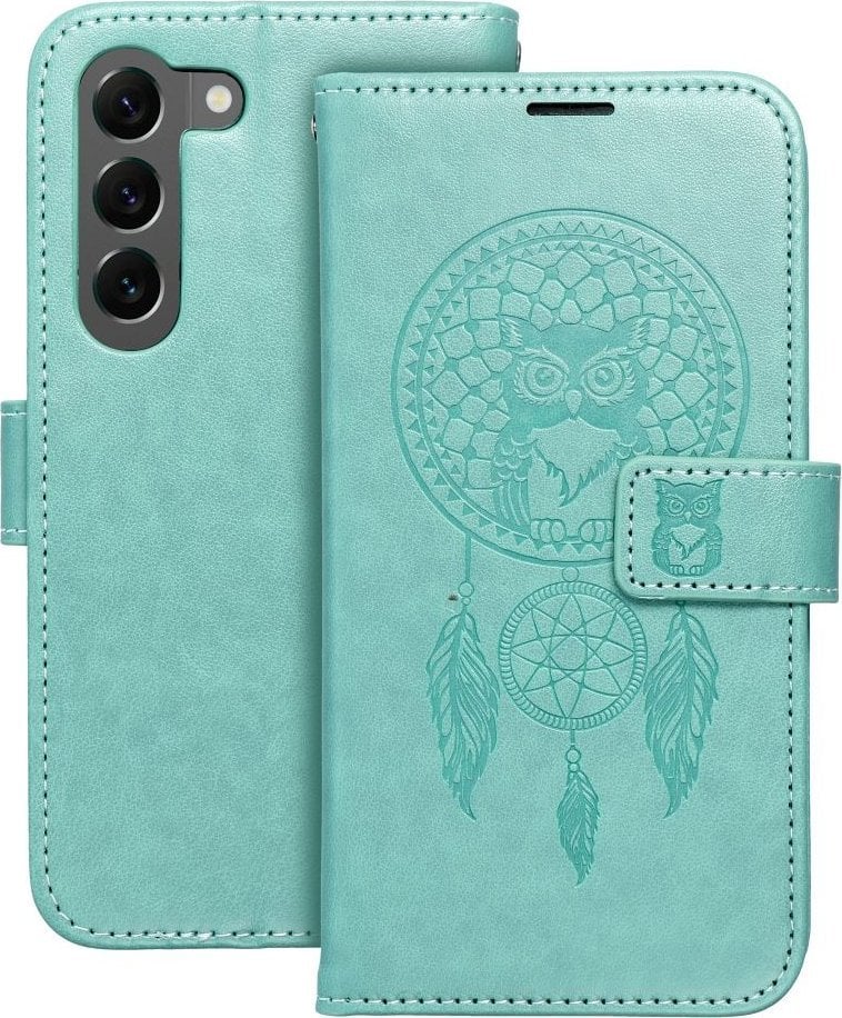 Toc de carte OEM MEZZO pentru SAMSUNG S23 Plus Dreamcatcher verde