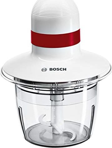 Tocator Bosch Tocator universal Bosch MMRP1000 400 W, 0,8 litri, 0 decibeli, plastic, alb/rosu