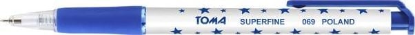 Toma PEN `STARS` AUTOMAT SUPER-FINE ALBASTRU ( 30 ) TO-06913