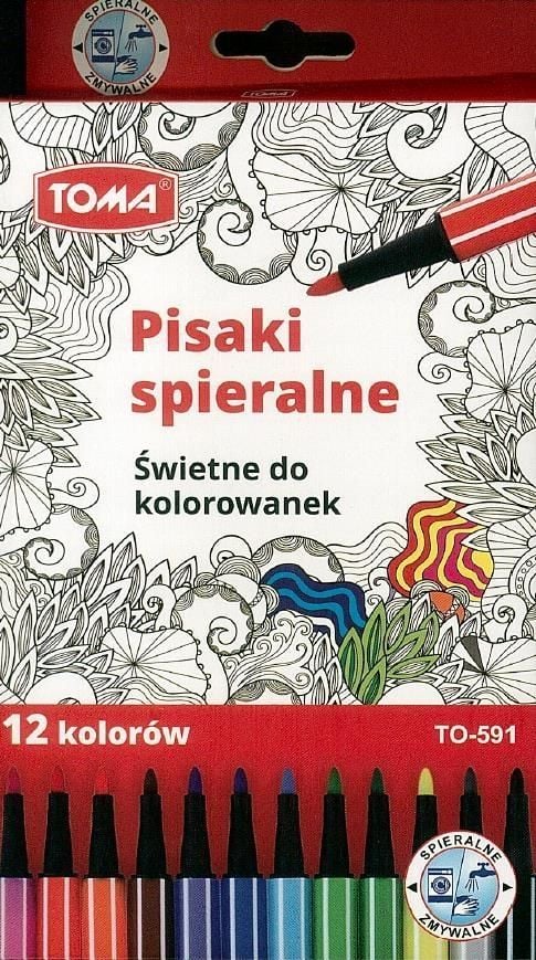 Pisaki zmywalne 12 kolorów (201345)