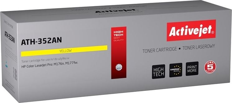 Toner Activejet Toner Activejet ATH-352AN (înlocuitor HP 205A CF352A; Supreme; 1.100 de pagini; galben)