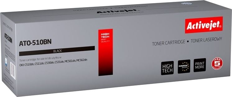 Toner Activejet Toner Activejet Activejet ATO-510BN (înlocuitor OKI 44469804; Supreme; 5.000 de pagini; negru)