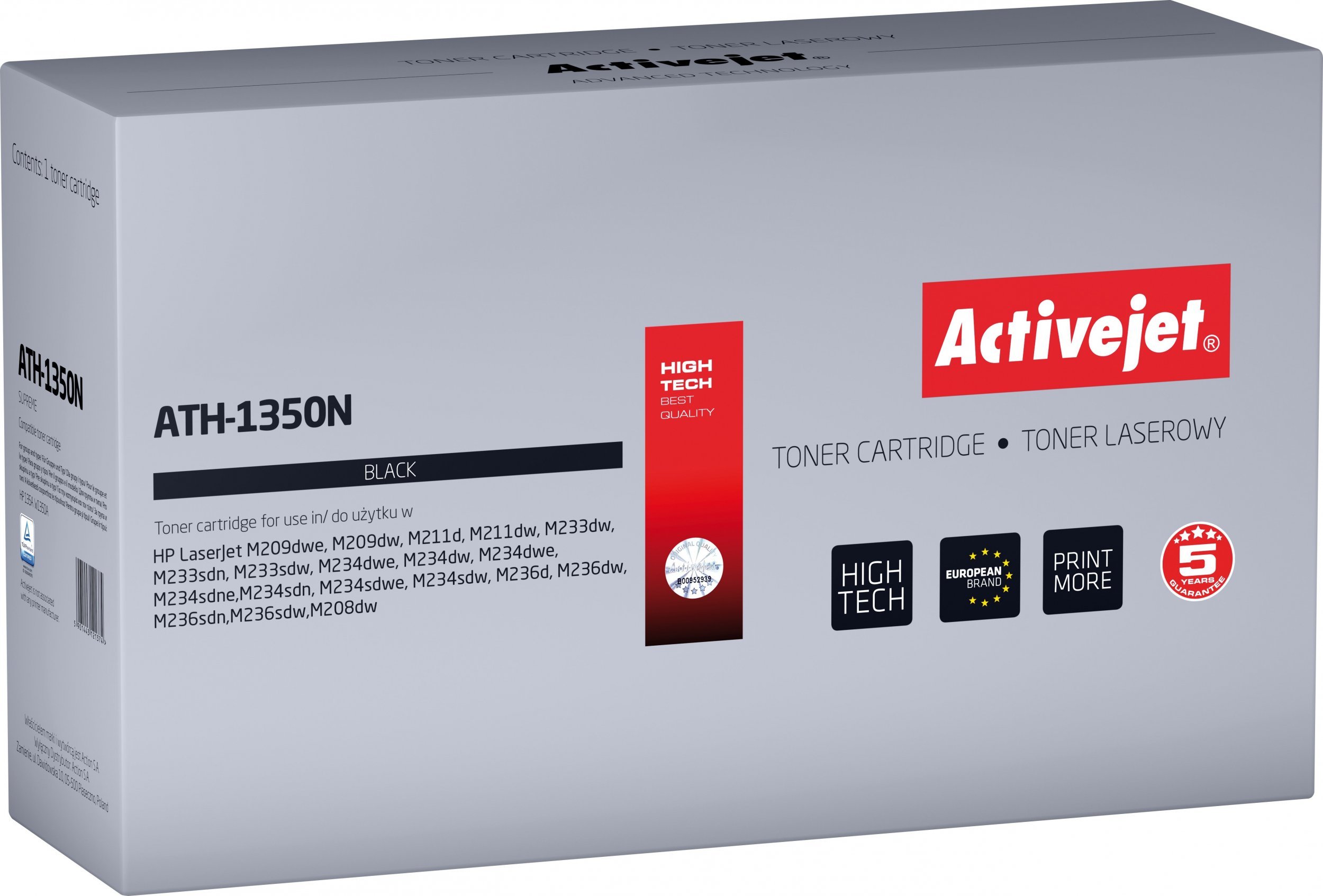 Toner Activejet Activejet Toner ATS-1350N (zamiennik HP W1350A; Supreme; 11000 stron; czarny)