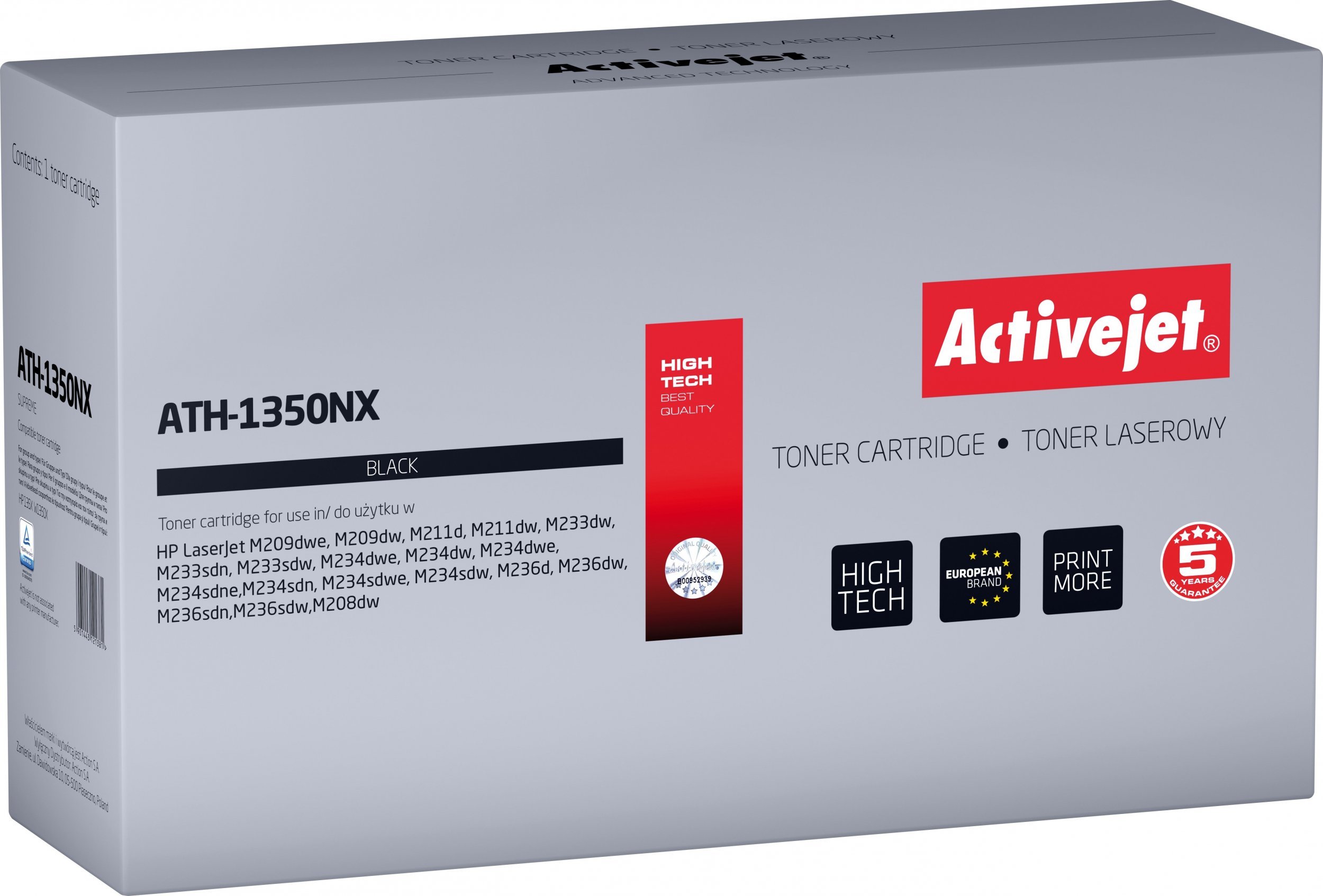 Toner Activejet Activejet Toner ATS-1350NX (zamiennik HP W1350X; Supreme; 3500 stron; czarny)