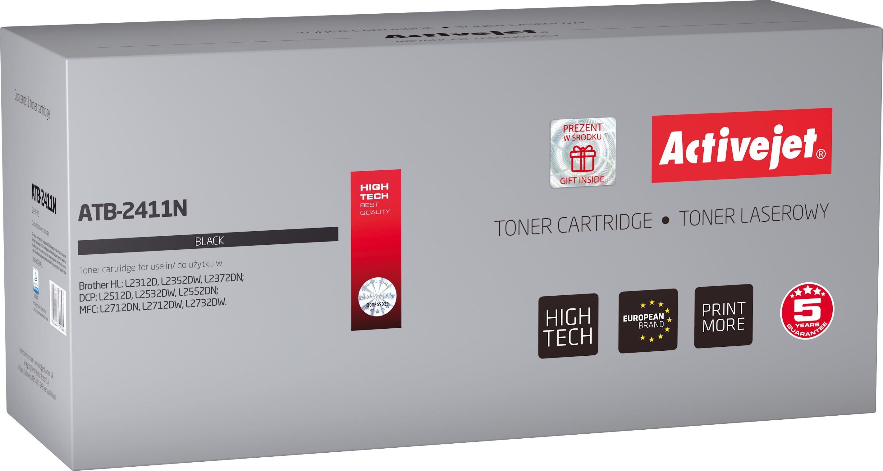 Cartuș de toner Activejet ATB-2411N Negru Compatibil cu TN-2411 (ATB-2411N)