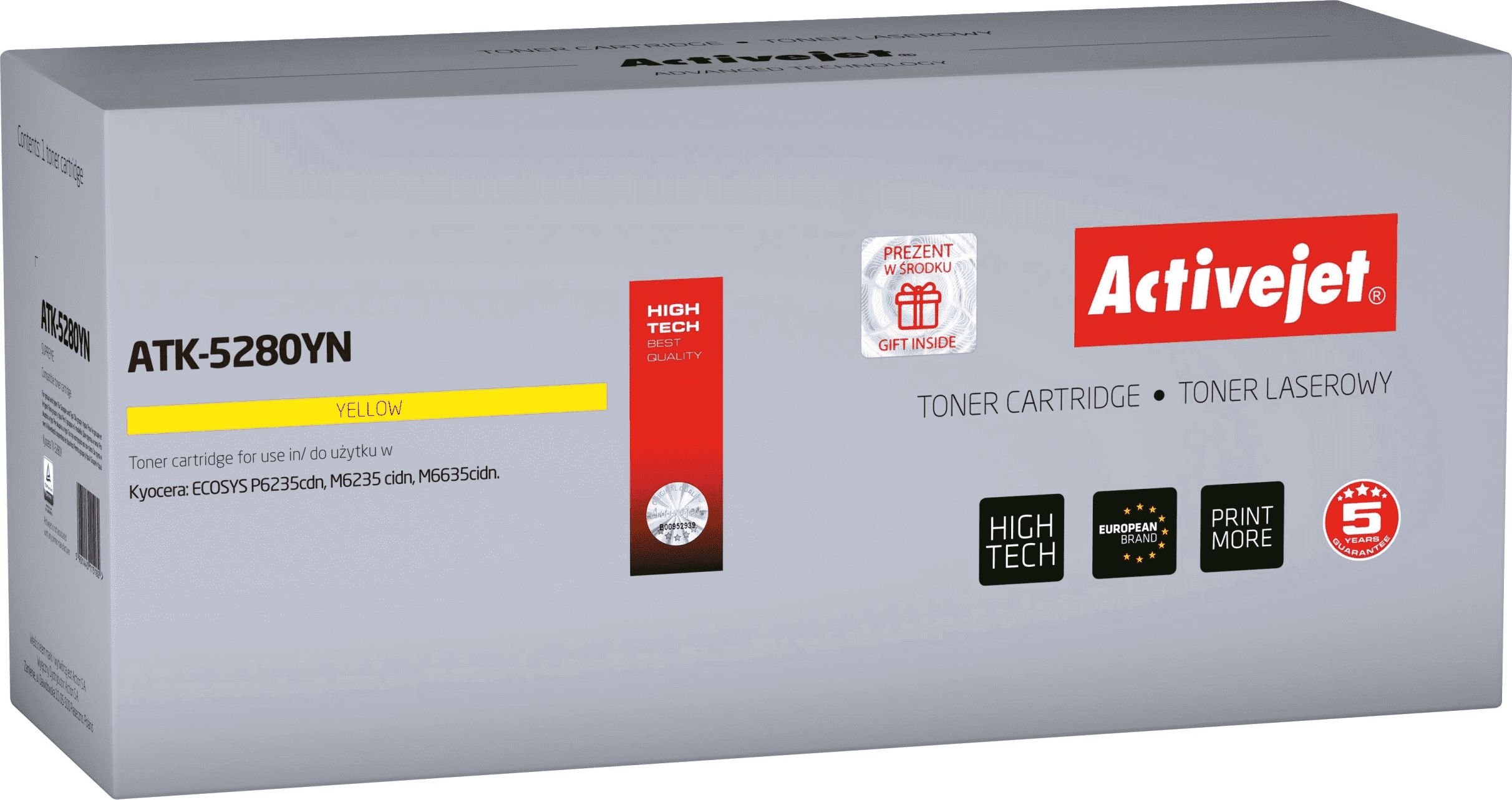 Toner Activejet ATK-5280YN Yellow Zamiennik TK-5280Y (ATK-5280YN )