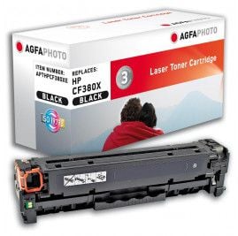 Toner imprimanta agfaphoto HP inlocuire toner CF380X, negru (APTHPCF380XE)