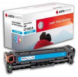 Toner imprimanta agfaphoto inlocuire toner HP CF381A cyan (APTHPCF381AE)