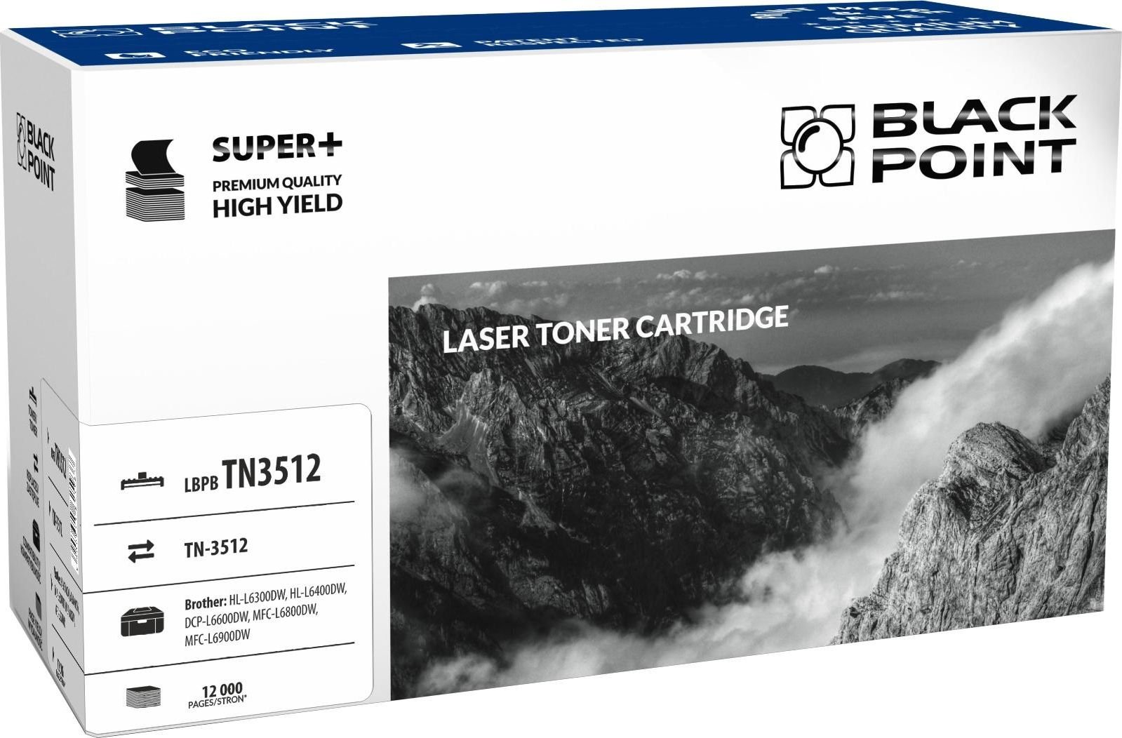 BLACK POINT (Punct negru LBPBTN3512 înlocuieste cartuș de toner Brother TN-3512, 12.000 de pagini)