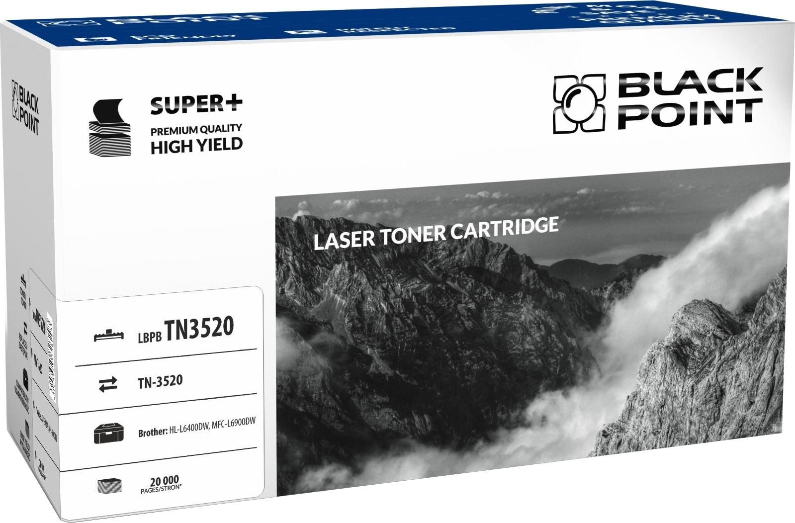 BLACK POINT (Punct negru LBPBTN3520 înlocuieste cartuș de toner Brother TN-3520, 20.000 de pagini)