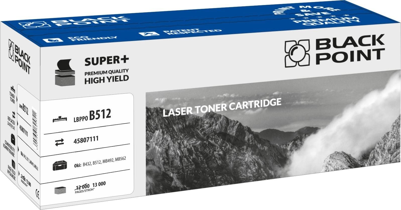 LBPPOB512 toner inlocuieste Oki 45807111, 13.000 de pagini