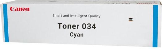 Pachet Toner Canon 034C, cyan, capacitate 7300 pagini - CF9453B001AA + Suport magnetic Tellur MCM3 pentru ventilatie, plastic, Negru