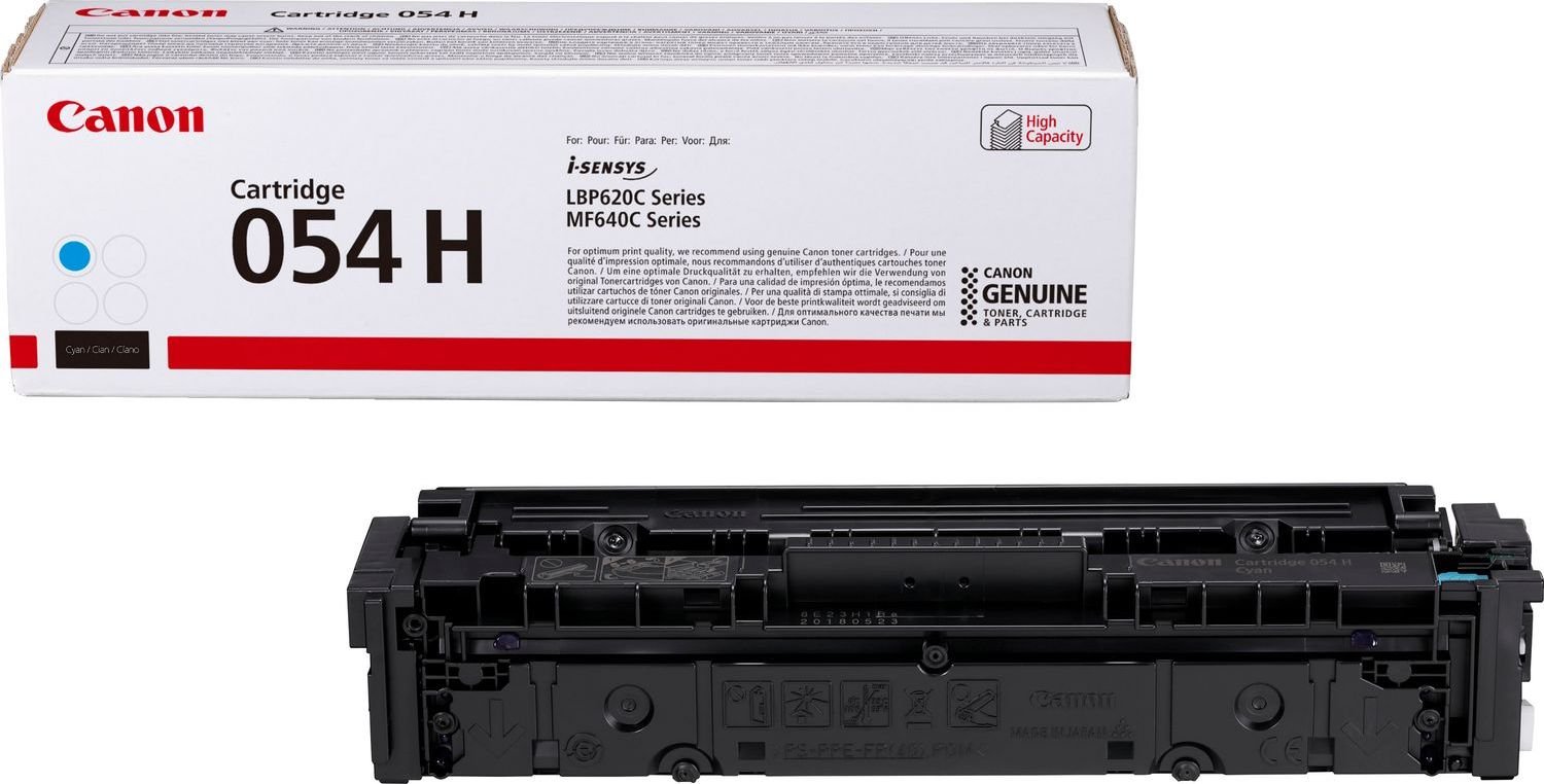 Toner canon crg054h cyan high yeld capacitate 2.3k pagini pentru