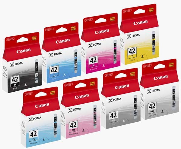 Toner canon LI-42 Multi pack (cyan, magenta, galben, negru, gri deschis, gri, fotografie magenta, cyan foto)