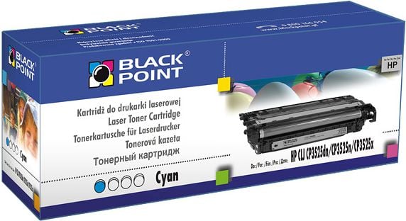 Toner Cyan, Black Point, Toner, Pentru HP Color LaserJet CP3525dn HP Color LaserJet CP3525n HP Color LaserJet CP3525x, 7000 pagini