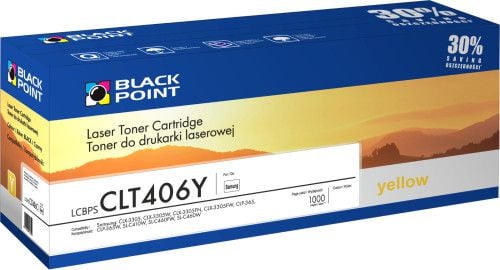 Toner Galben, Black Point, Toner, Pentru Samsung CLP-360 Samsung CLX-3300 Samsung CLP-365 Samsung CLX-3305, 1000 pagini