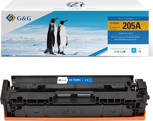 Cartuș de toner compatibil G&G Cyan 205A (NT-PH205C)