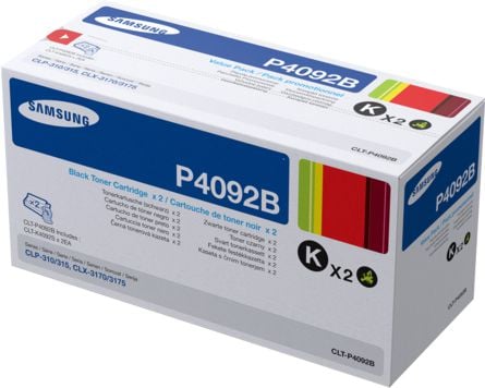 Toner imprimanta hp Samsung CLT-P4092B 2-pack, negru (SU391A)