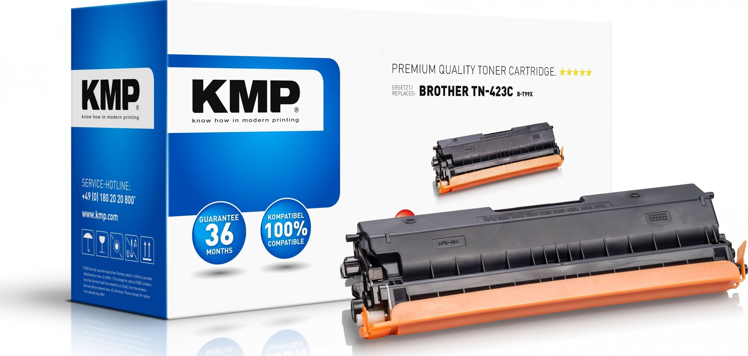 Toner KMP Printtechnik AG KMP Toner Brother TN-423C/TN423C cyan 4000 S. B-T99X