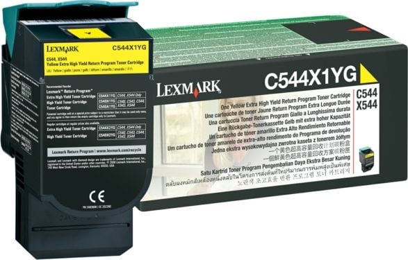 Toner Lexmark C544X1YG Galben