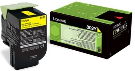 Toner Lexmark 80C20Y0 Galben