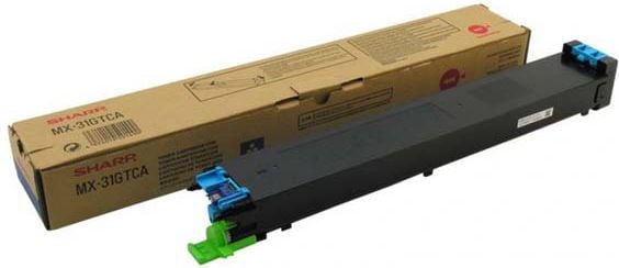 Toner Sharp MX-31GTCA, Azur