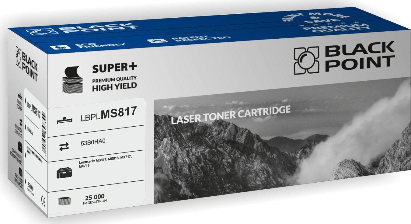 Toner Super Plus LBPLMS817 înlocuieste Lexmark 53B0HA0, 25000 pagini