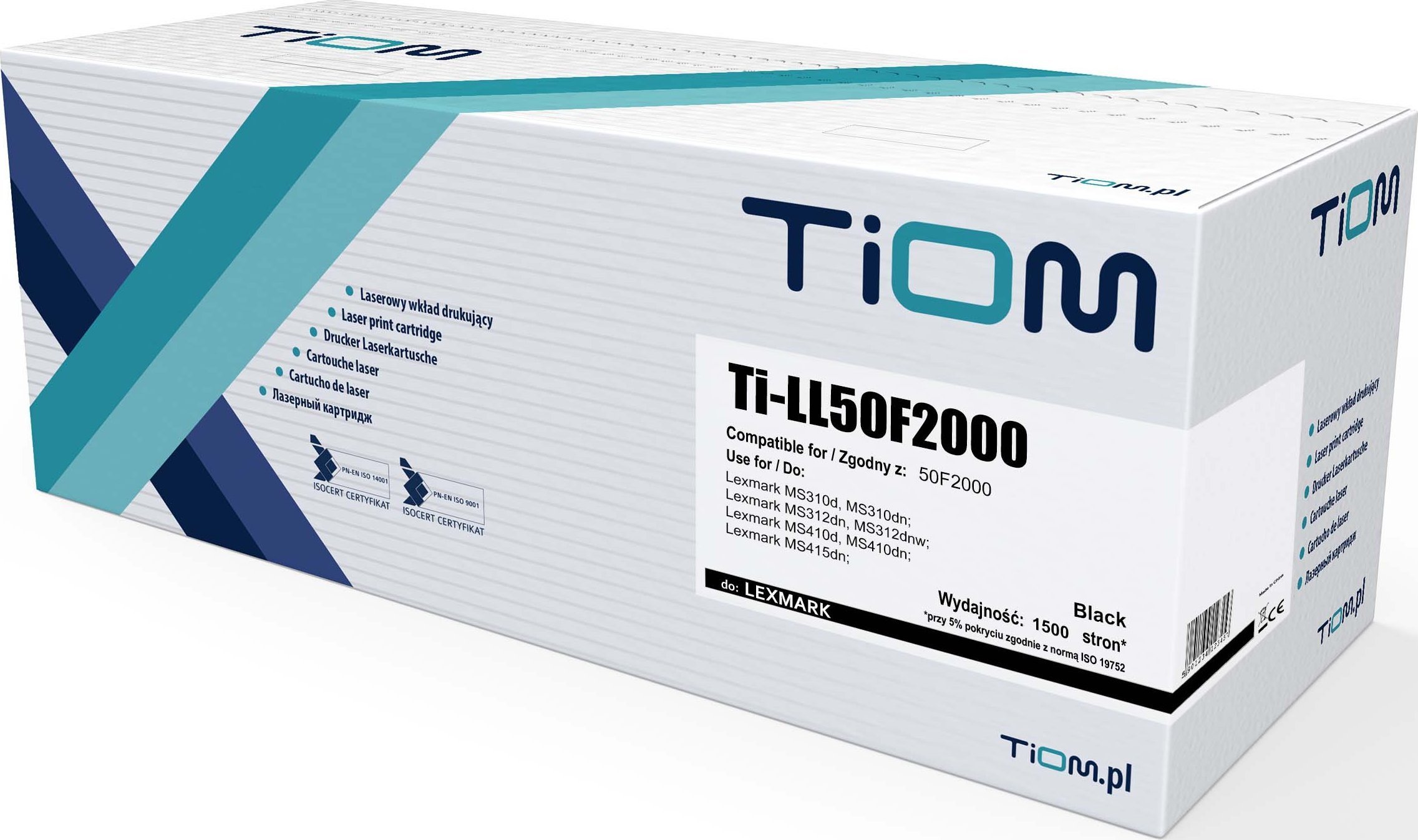 Toner compatibil Tiom Black 50F2000 (Ti-LL50F2000)