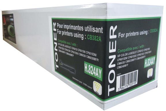 Toner imprimanta uprint kompatybilny toner z HP CB382A, yellow (H.824AY)