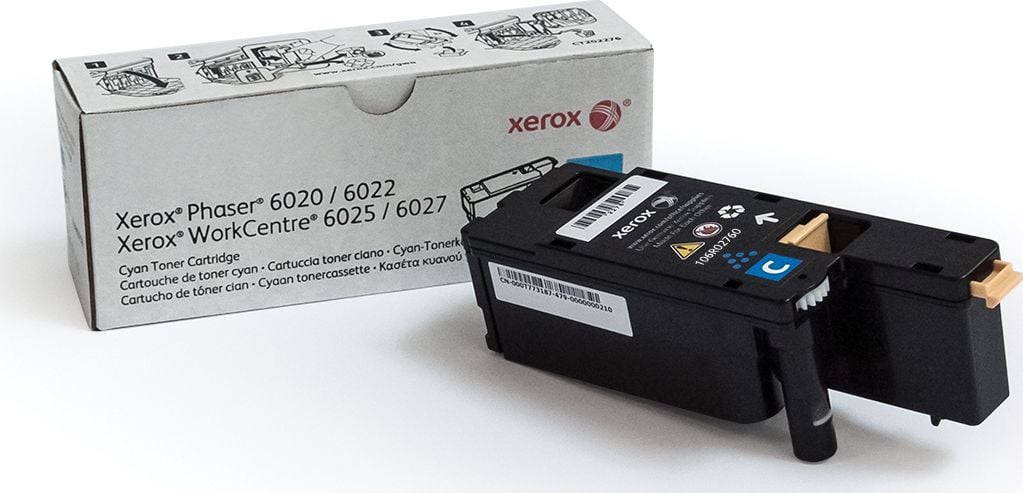 Toner XEROX pentru Phaser 6020&6022, WorkCentre 6025&6027, Cyan