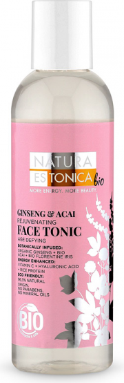 Tonic pentru fata Ginseng si Acai Natura Estonica Bio 200 ml