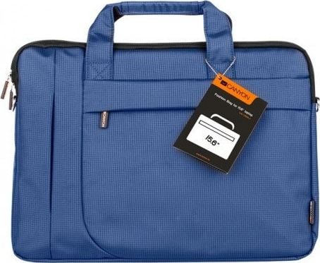 Geanta Canyon CANYON pentru laptop, cu un design modern, albastra, pentru dimensiuni de pana la 15.6 inch.