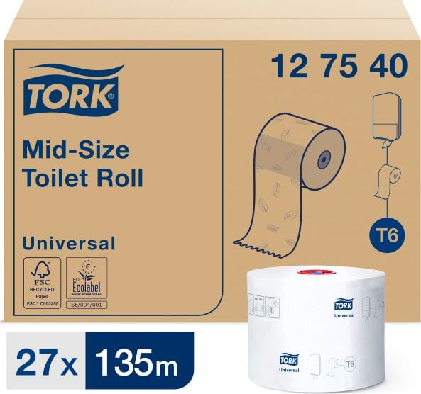 Tork Tork - Hartie igienica pentru dozator cu schimbare automata rola - 135 m