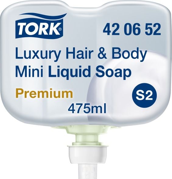 Tork Tork - Sapun lichid de lux pentru par si corp - 475 ml