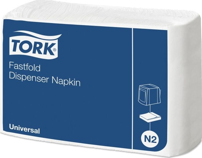 Tork Tork - Servetele Distribuitoare Albe - N2 Fastfold