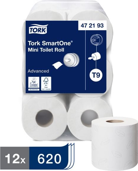 Tork Tork SmartOne - Mini rulou hârtie igienică - 2 straturi