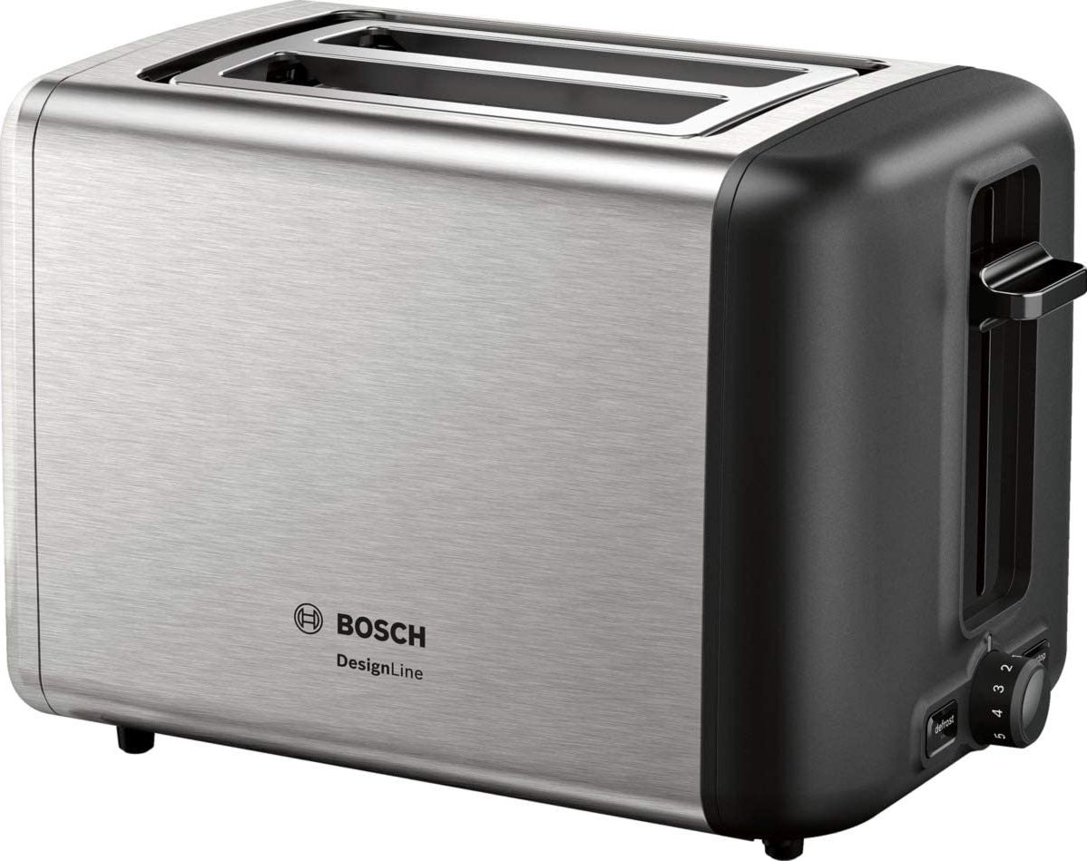 Prajitoare - Toster Bosch Bosch Compact Toaster Design Line TAT3P420DE (stainless steel / black)