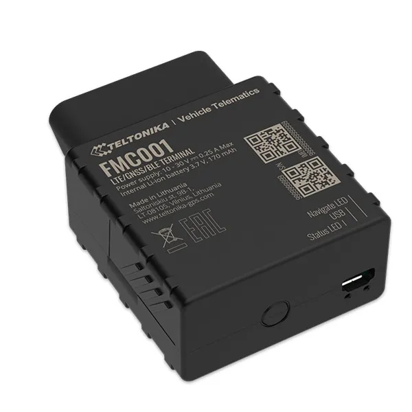 Tracker GPS auto Teltonika FMC001, Interfata OBD, Plug and Play, Conectivitate LTE/GNSS/Bluetooth