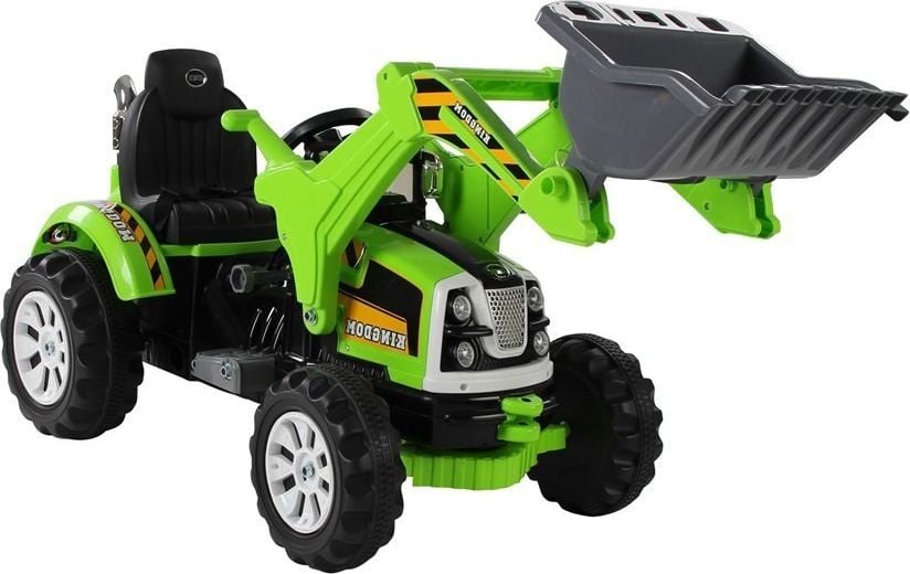 Tractor reîncărcabil Lean Sport cu excavator cu cupă Verde