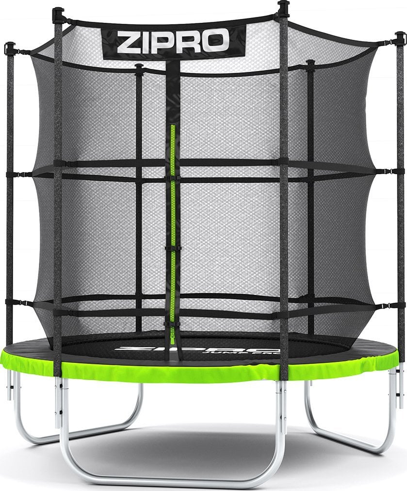 Trambulina Zipro Jump Pro, cu plasa interna, 6FT, 183cm, Greutate maxima utilizator 50 kg