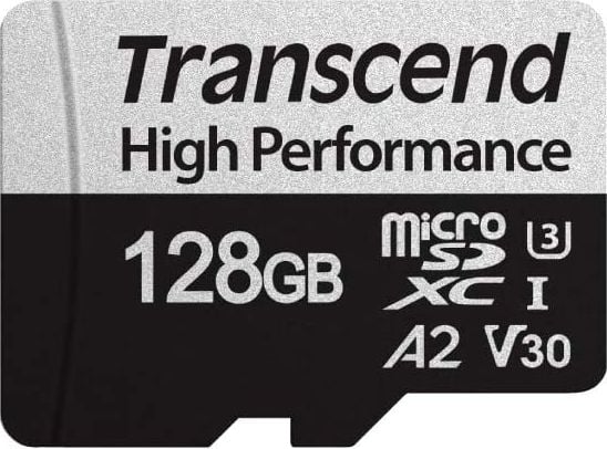 Transcend 330S 128 GB microSDXC, card de memorie (UHS-I (U3), V30, A2)